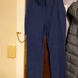 Slim ankle high rise dress pants